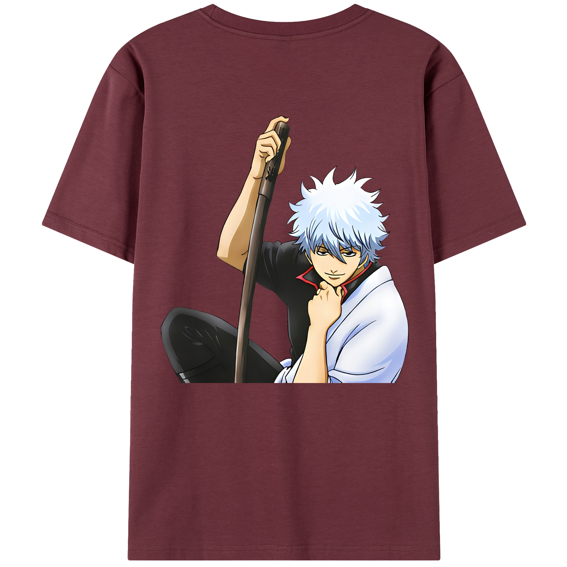 （画像用） ぎんたま 坂田銀時（さかたぎんとき） 神楽 志村新八（しむら しんぱち） GINTAMA Sakata Gintoki Kagura Shimura Shinpachi 綿100％半袖Tシャツ（背面プリント）